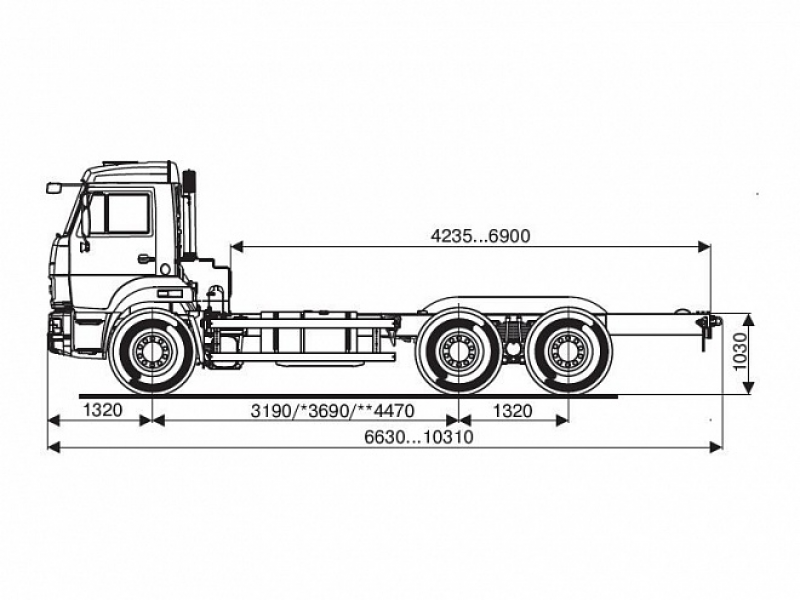 65115-773063-50 Шасси КамАЗ