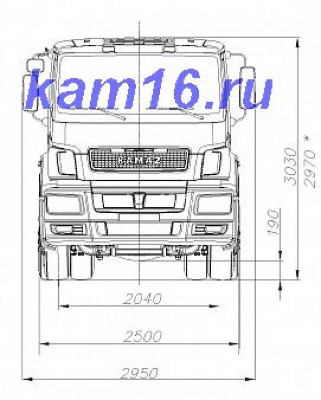 КАМАЗ 65206-001-68 6х4 тягач