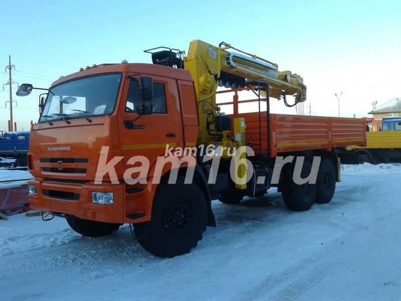 КАМАЗ 43118 с манипулятором Soosan 876 с буром